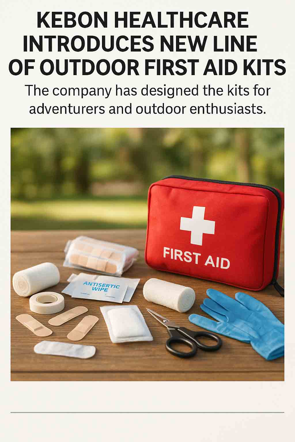 A Kebon Healthcare új sor kültéri elsősegélykészletet mutat be